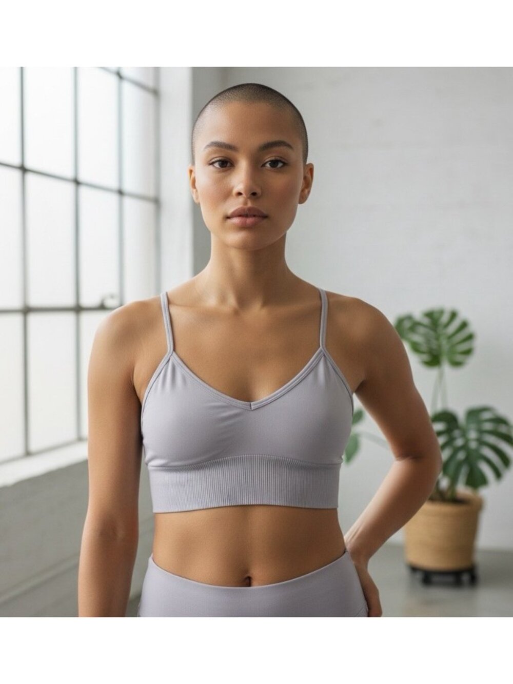 Lululemon Ebb To Street Bra Light Grey Size 10